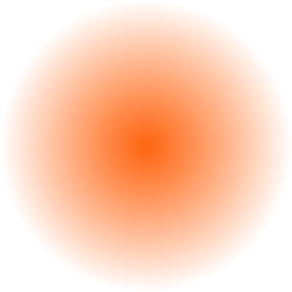 Orange transparent round gradient