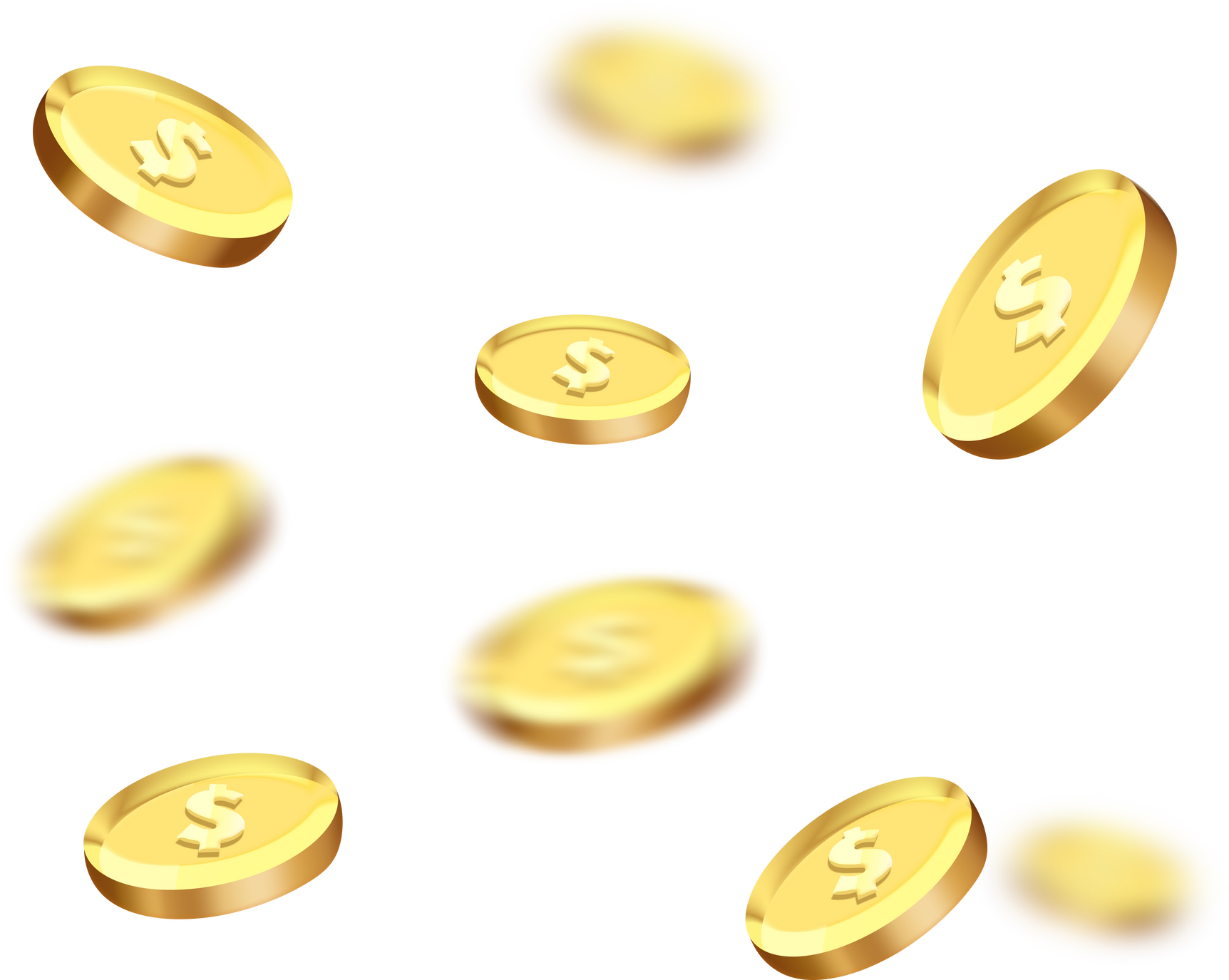 3d golden coin